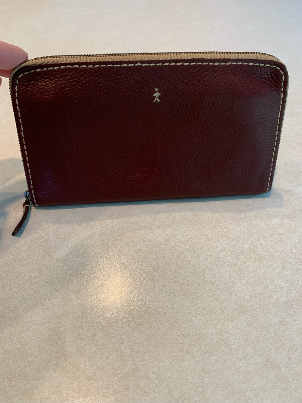 Henry Beguelin Brown Leather Minimalist Wallet Italy